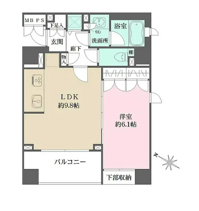 パークハウス渋谷山手 10階階 間取り