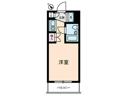 ダイホープラザ橋本III(ワンルーム/2階)の間取り写真