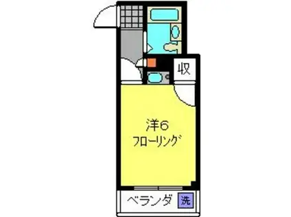 メゾン・プレイシャス(ワンルーム/1階)の間取り写真