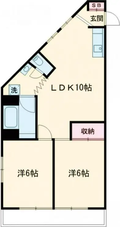 関屋ステーションハイツ 4階階 間取り