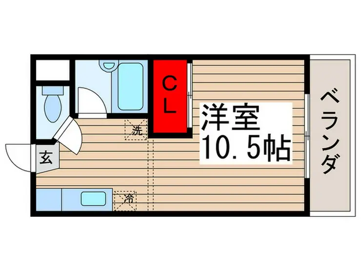 ドミュール行徳 1階階 間取り