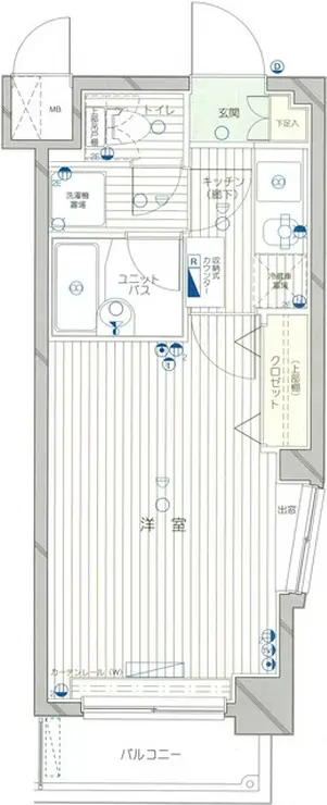 ティアラ大崎 4階階 間取り