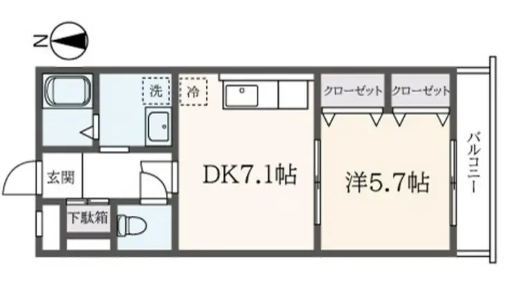 ジュネスプレントリー 1階階 間取り