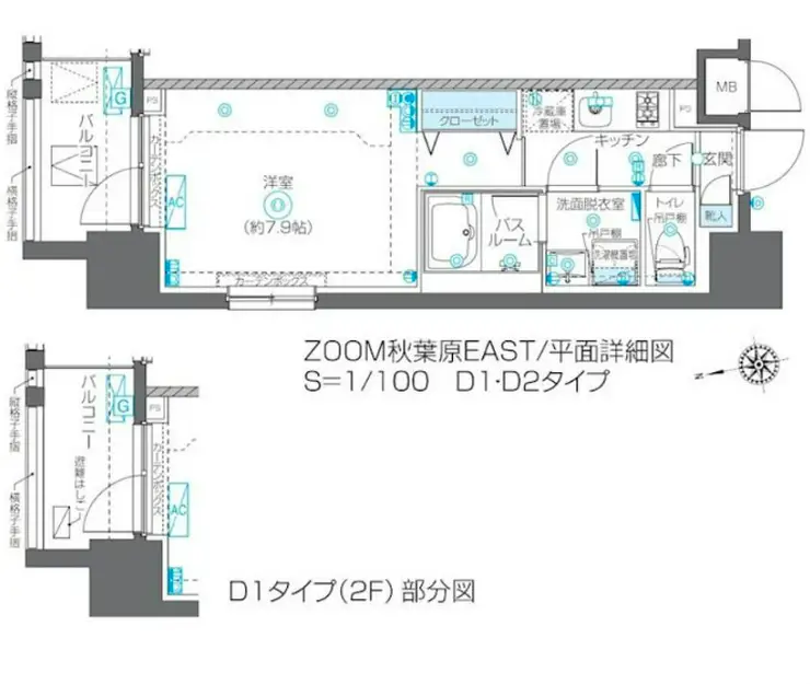 ZOOM秋葉原EAST 9階階 間取り