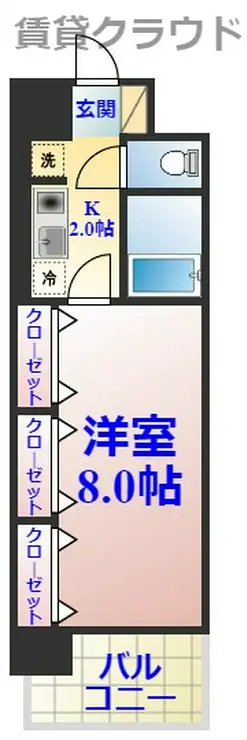 GRASSSQUARE六番館 10階階 間取り