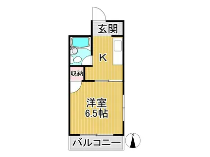 WINTER.NO(1K/3階)の間取り写真