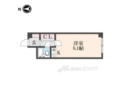 ビルまあぁろ(1K/6階)の間取り写真