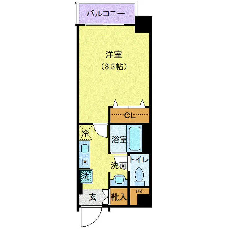 アヴニール浅草橋 5階階 間取り