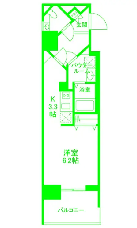 グロースメゾン新横浜 9階階 間取り