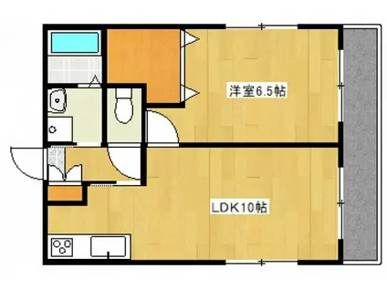 サーブハウス(1LDK/3階)の間取り写真