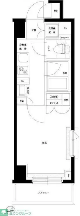 ルーブル仲六郷壱番館 7階階 間取り