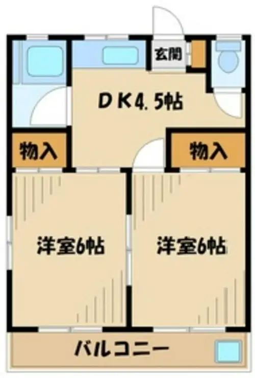 第一スザキハイツ 2階階 間取り