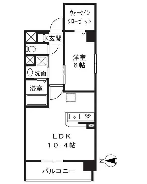GLOW RESIDENCE 3階階 間取り