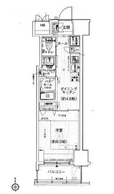 エステムプラザ芝公園 8階階 間取り