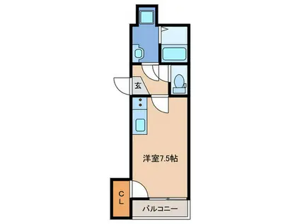 SHOMIA HILLS(ワンルーム/3階)の間取り写真