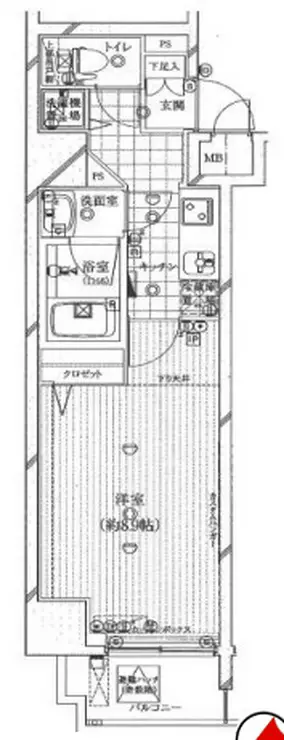 ガリシアヒルズ六本木 13階階 間取り