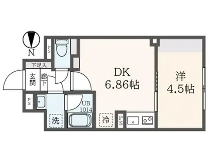 A LATO 亀戸II(1DK/3階)の間取り写真