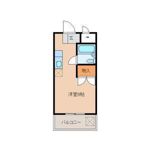 アクティ24(ワンルーム/2階)の間取り写真