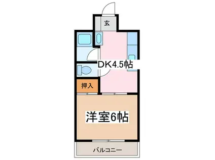 メゾン・ブランシェ(1K/3階)の間取り写真