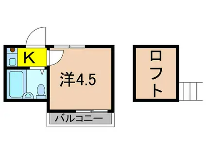 コスタ・デル・ソル(1K/1階)の間取り写真