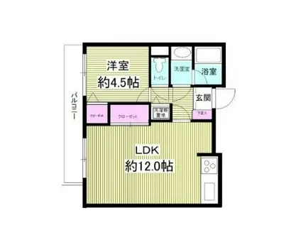 グランバリュー羽田(1LDK/2階)の間取り写真