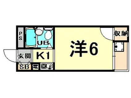 ルモンド(1K/1階)の間取り写真