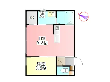 ＪＲ東海道本線 大垣駅 徒歩26分 2階建 新築(1LDK/1階)の間取り写真