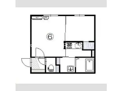 N-MODE・N19(1LDK/4階)の間取り写真