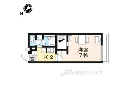 レオパレスRACOND7能登川(1K/2階)の間取り写真