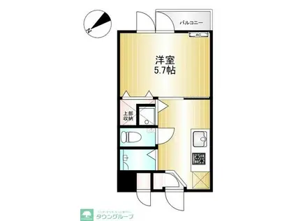 サンテラス三鷹台(1K/3階)の間取り写真