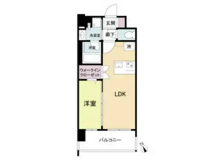 ブランシエスタ南吹田パークサイド(1LDK/2階)の間取り写真