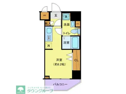 ル・リオン大塚(ワンルーム/2階)の間取り写真