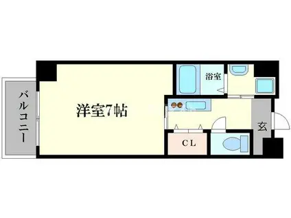 SUNSUN ABC(1K/4階)の間取り写真