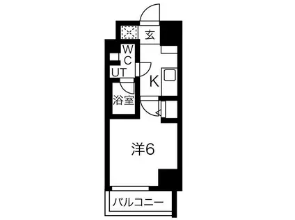 スパシエロッサ池袋(1K/11階)の間取り写真