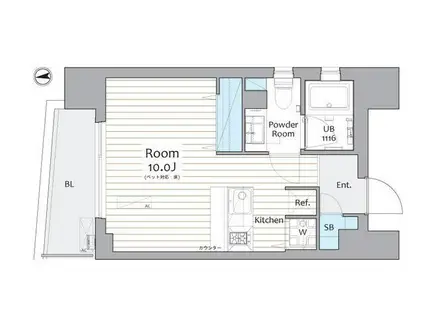 フェリス白金 FELIZ SHIROKANE(ワンルーム/3階)の間取り写真