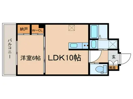 LUMIERE OJI(1LDK/2階)の間取り写真