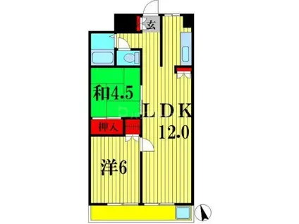 小根本コンド(2LDK/2階)の間取り写真