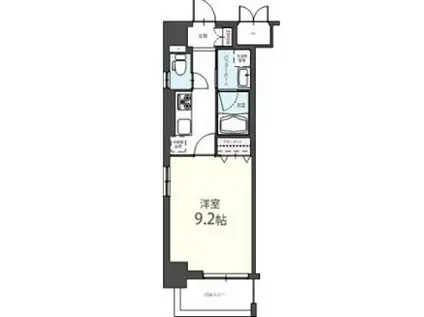 アンファンテーヌ(1K/2階)の間取り写真