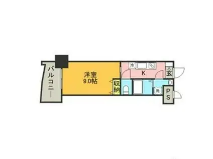 ロイヤル博多駅前(1K/9階)の間取り写真