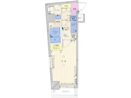 ティアラ本郷三丁目(1K/7階)の間取り写真