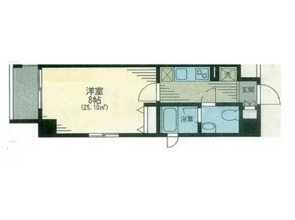 ブランドニュープレイス(1K/3階)の間取り写真