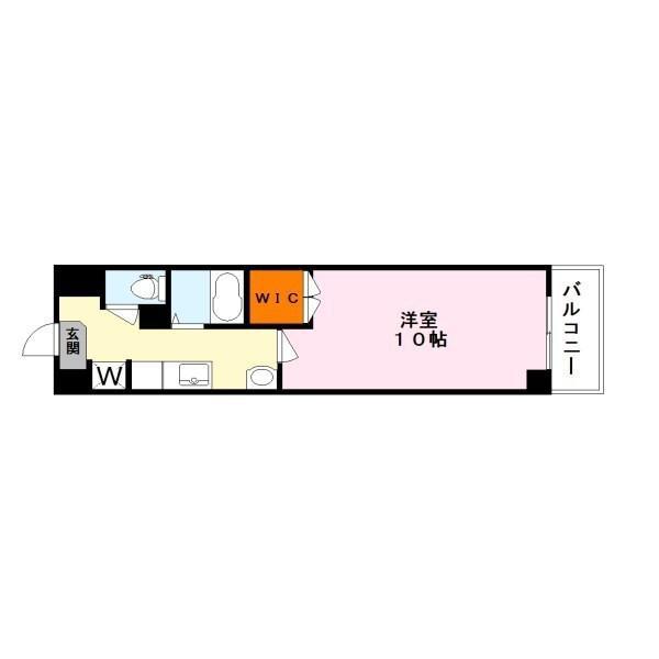 アートプラザ南笠(1K/4階)の間取り写真