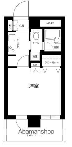 ディム錦糸町(1K/5階)の間取り写真