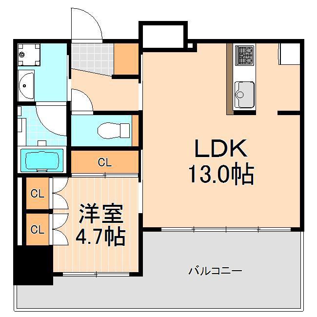 SYFORME UENO ASYL COURT(1LDK/8階)の間取り写真