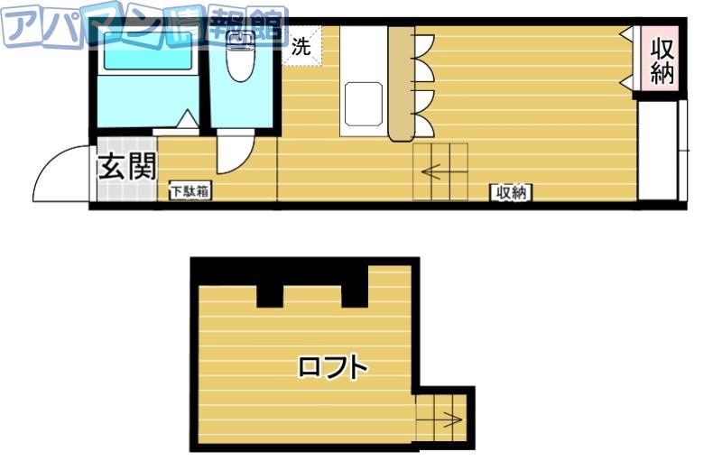 MANSEKIII(ワンルーム/2階)の間取り写真