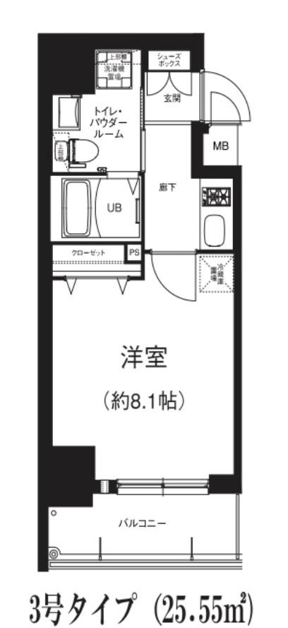 MSR梅田イースト(1K/11階)の間取り写真