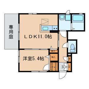 メゾン下方II(2LDK/2階)の間取り写真