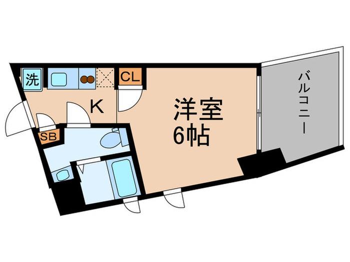 レジディア目白II(1K/5階)の間取り写真