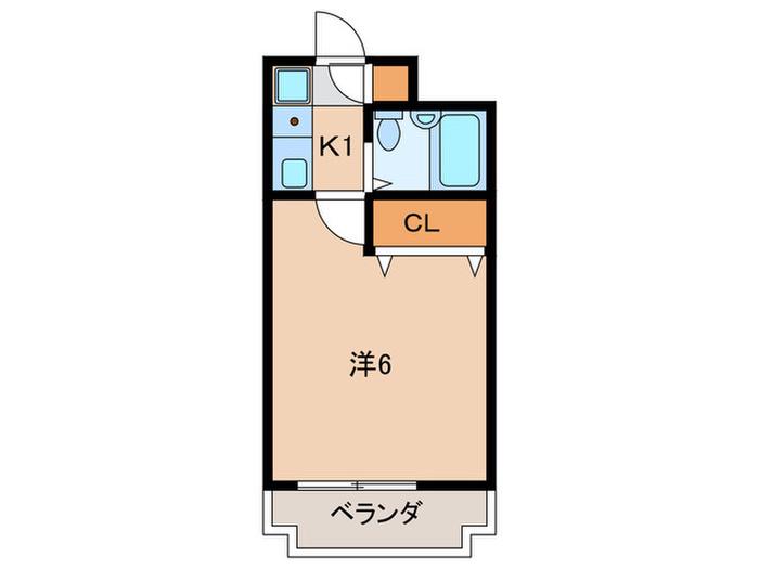 DOM学芸大(1K/4階)の間取り写真
