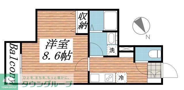 センターパーク綾瀬(1K/3階)の間取り写真
